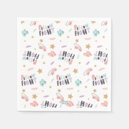 Pajama Party flickor i alla åldrar Grattis på föde Pappersservett