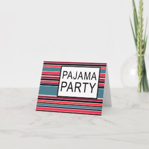 pajama party inbjudan