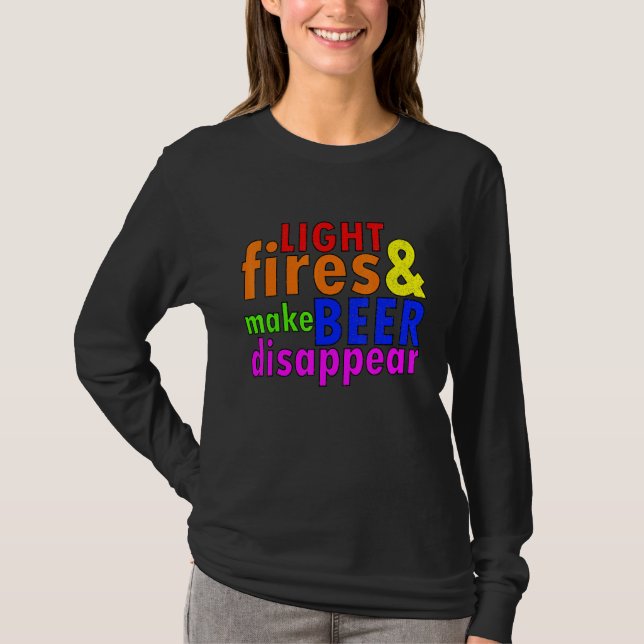 Pajama Party Lgbt Flagga Lesbisk Camping - Lycklig T Shirt (Framsida)