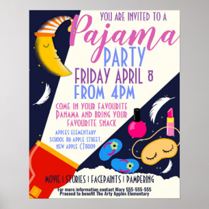 PaJama party skolinsamlare och poster