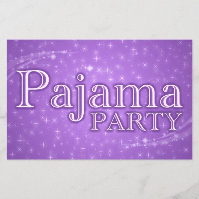 Pajama party: Starshine Flygblad (Framsidan)