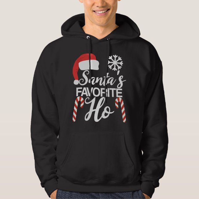 Pajama Santas Favorit Hoodie (Framsida)