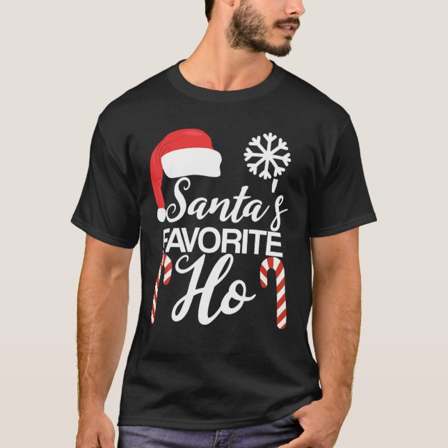 Pajama Santas Favorit T Shirt (Framsida)
