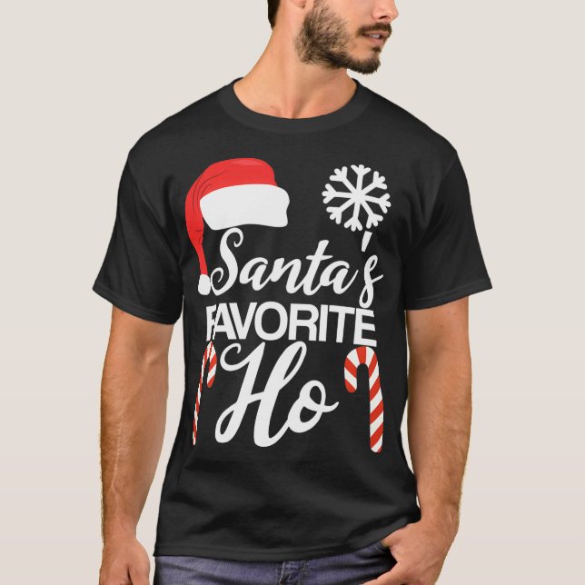 Pajama Santas Favorit T Shirt (Framsida)