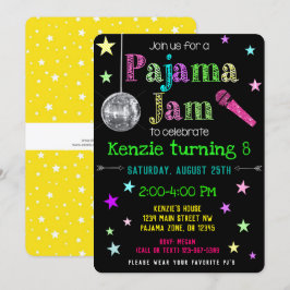 Pajama Sylt Party Inbjudan - PJ Dance Party Inbjud