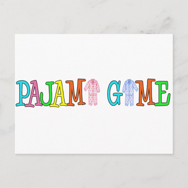 Pajamalek Vykort (Framsida)