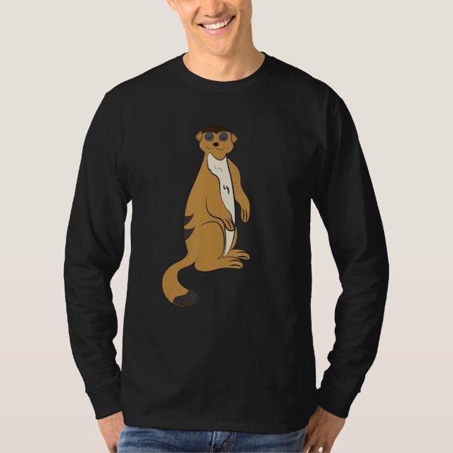 Pajamas Child Snooze Light Children Meerkat Sleep T Shirt (Framsida)