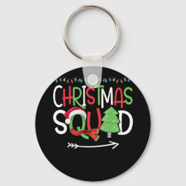 Pajamas-familjen Träd i Julafton Nyckelring