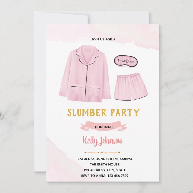 Pajamas möhippa bachelorette-tema tack kort (Framsida)