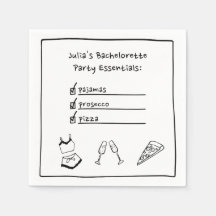 Pajamas & Prosecco Handwrite Bachelorette Party