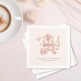 Pajamas & Prosecco Möhippa Bachelorette Pappersservett