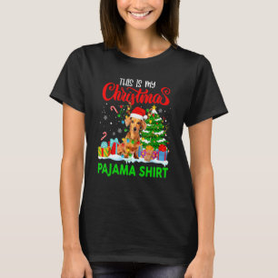 Pajamas Red Buffalo Play Dachshund Hund Merry Chri T Shirt