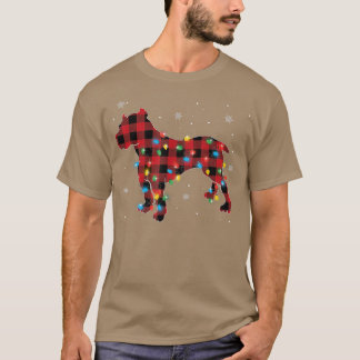 Pajamas Red Buffalo Play Pitbull Hundälskare Julaf T Shirt