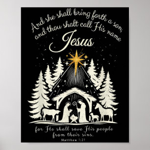 Pajamas, Träd, kristen jul-familjen Julafton Poster