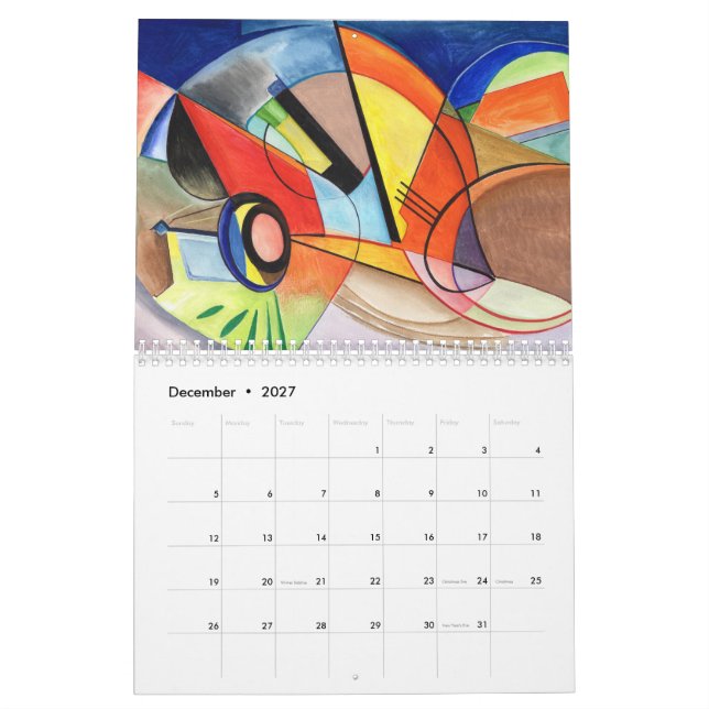 Pajaro Iterations, 1, 2024 Calendar Kalender (Dec 2027)