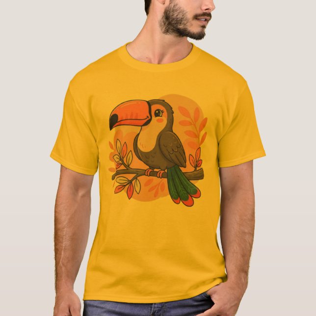 Pajasamt Toucanfågel T Shirt (Framsida)