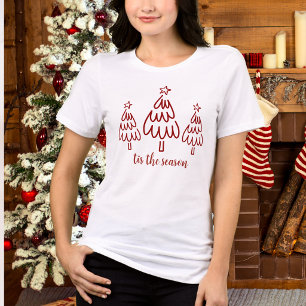 Pajasthandritad klotter röd t shirt