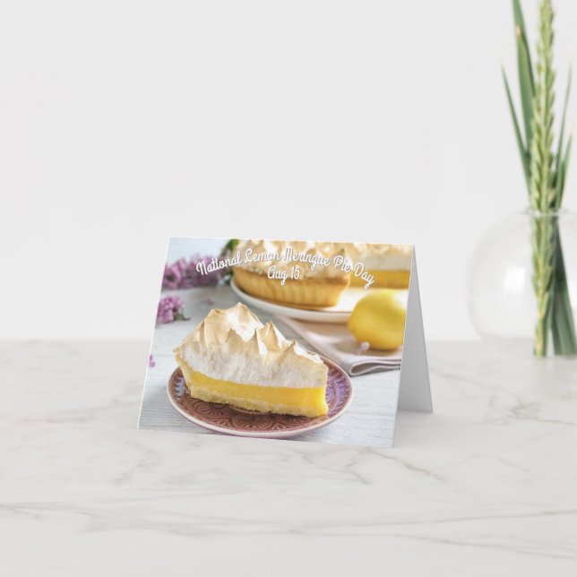 Pajerna minnesdagen för Lemon Meringue Kort (Framsida)
