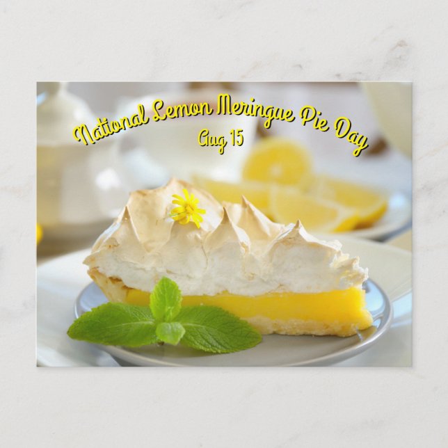 Pajerna minnesdagen för Lemon Meringue Vykort (Framsida)