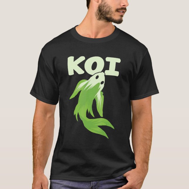 Pak Koi Vegetable Pak Choi Koi Fish Skojjar Punny  T Shirt (Framsida)