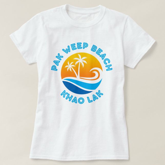 PAK WEEP BEACH-KHAO LAK T SHIRT (Design framsida)