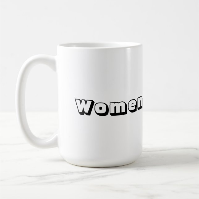 Pakenham teckensnitt Kvinnor Svart Färg Text Klass Kaffemugg (Vänster)
