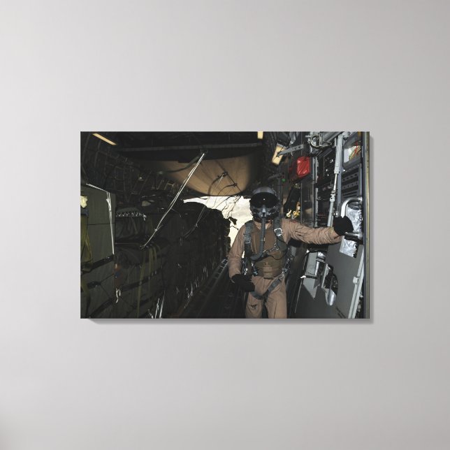 Paket för behållarleveranssystem avslutar en C-17 Canvastryck (Framsida)