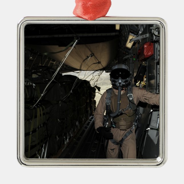 Paket för behållarleveranssystem avslutar en C-17 Julgransprydnad Metall (Framsidan)