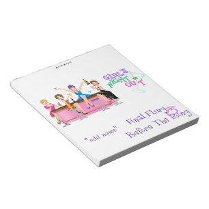 Paket med Bachelorette Candy Pub Wrapper Party Fav Anteckningsblock