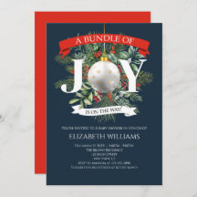 Paket med grå julklapp för grönt babykläder