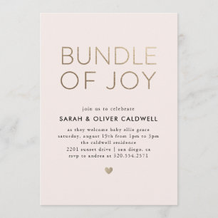 Paket med inbjudan till Joy Baby Shower