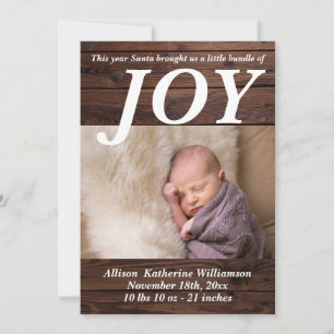 Paket med Joy Birth-annonsen Julfoto Julkort