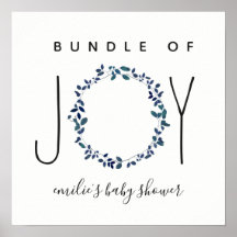 Paket med joy Blue Botanical Baby Shower