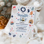 Paket med Joy Blue Boy Winter Baby Shower Inbjudningar<br><div class="desc">Paket med Joy Blue Boy Winter Baby Shower-inbjudan</div>