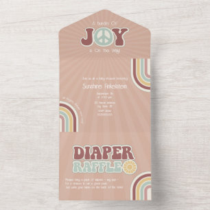 Paket med Joy Peace Mute Rosa Diaper Raffle