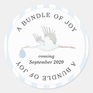 Paket med Joy Pojke Stickers Runt Klistermärke