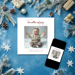 Paket med joy Square Julkort