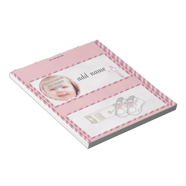 Paket med Rosa Baptism Candy Pub Wrapper Party Fav Anteckningsblock (Vinklad)
