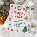 Paket med unga röda, traditionella vinter-babyskor inbjudningar<br><div class="desc">Paket med Joy Red Traditional Winter Baby Shower-inbjudan</div>