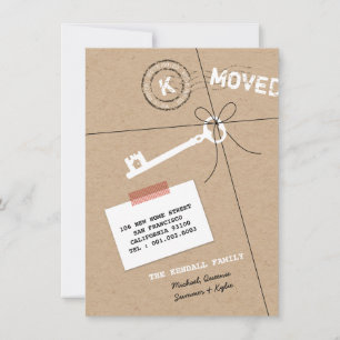 Paket och Nyckel House Party & Flytta Notice Inbjudningar