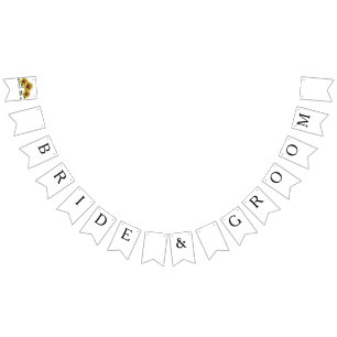 Paketerar billigt bröllop för solrosor vimplar