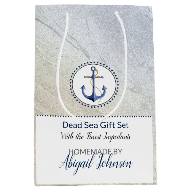 Paketering med Beach Blue & Sand Nautical Gift Set (Framsidan)