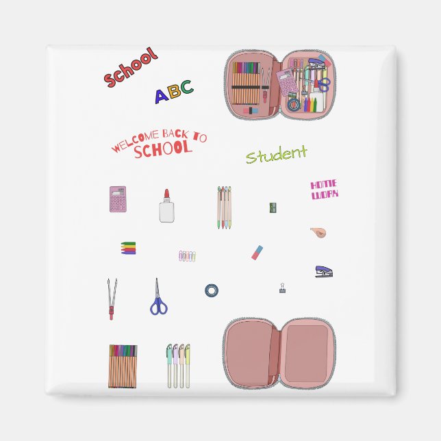 Paketet för paketuppsättning Back to school Magnet (Framsidan)