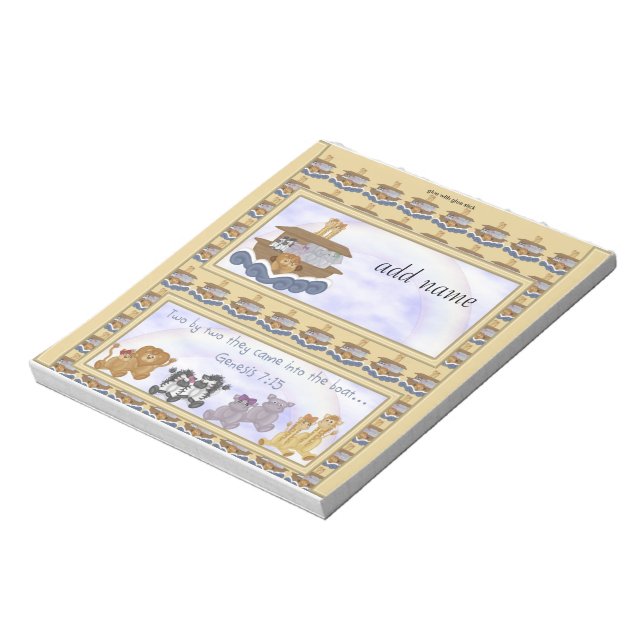 Paketet Noahs Ark Candy Pub Wrapper Party-förmån Anteckningsblock (Roterad)