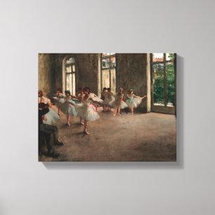 Paketrepetition - Edgar Degas - 1873 Canvastryck