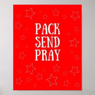 Paketskicka röd Poster för matris