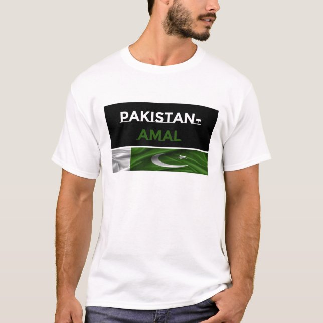Pakistan-Amal Manar T Shirt (Framsida)