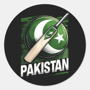 Pakistan Cricket Jersey Cricket Flagga För Pakista Runt Klistermärke
