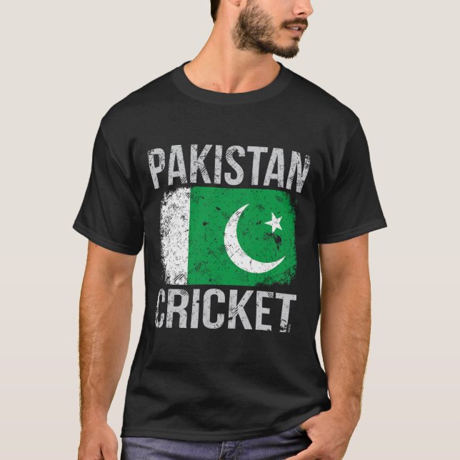 Pakistan Cricket  T Shirt (Framsida)