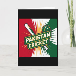 Pakistan Cricket Tröja Cricket Flagga Av Pakistan Kort